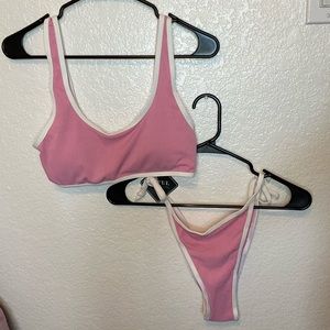 *never worn ZAFUL PINK BIKINI SET